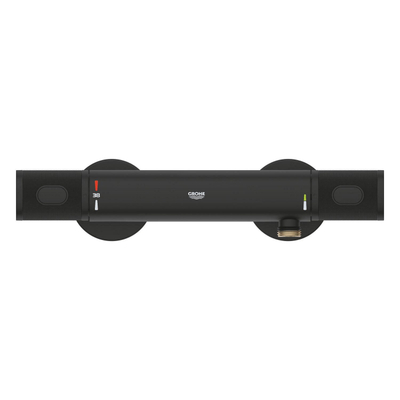 Grohe Grohtherm 1000 Performance Douchemengkraan - 2 gats - thermostatisch - phantom black (zwart)