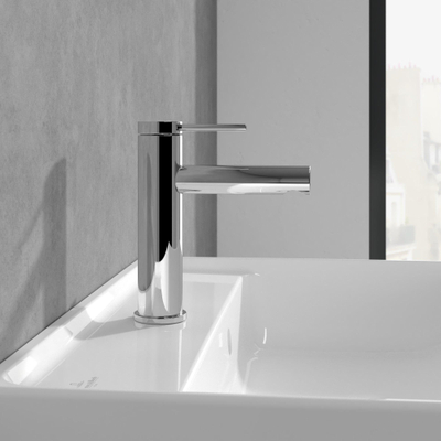 Villeroy & Boch Loop & Friends ensemble de robinet à une poignée avec bonde de vidage à tirette - chrome