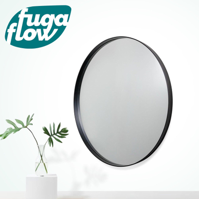 FugaFlow Eccelente Arredo Miroir rond 40cm cadre Noir mat