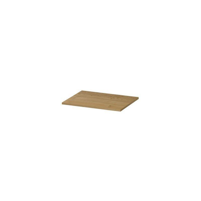 INK Topdeck Wastafelblad - 60x45x2cm - tbv onderkast - MDF - Fineer Natur