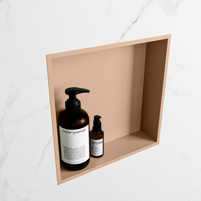 MONDIAZ EASY Niche - 29,5x29,5cm - convient pour encastré ou posé - 1 compartiment - couleur Rosee | Rosee