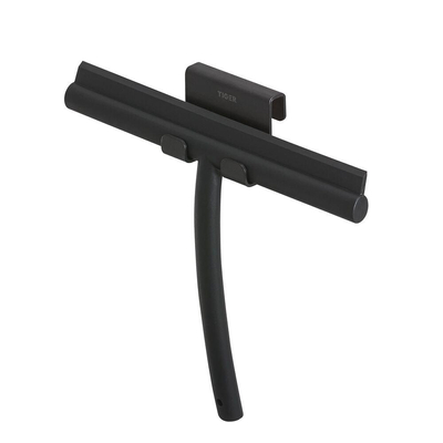 Tiger Caddy Handdoekhaak - voor glaswand - 6-8mm - Zwart