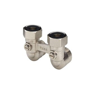 Viega Pexfit Bloc inférieur coudé pour radiateurs 3/4x50mm