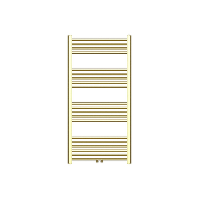 Belrad Radiateur sèche-serviettes - raccordement central - 1200X600mm - 414Watt - Or