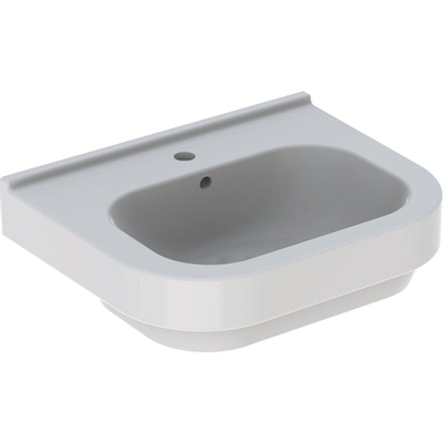 Geberit 300 Basic wastafel - 60cm - 1 kraangat - met overloop - wit