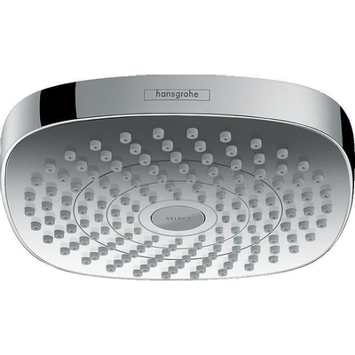 Hansgrohe Douche de tête Croma Select E 180 2jet EcoSmart blanc/chromé