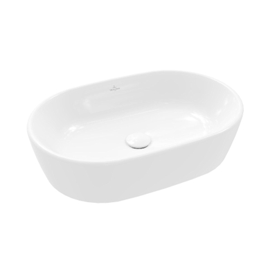 Villeroy & boch architectura lavabo 60x40x15,5cm ovale avec trou de trop-plein blanc alpin gloss ceramic+