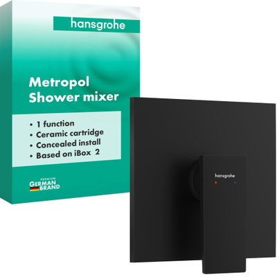 Hansgrohe Metropol mengkraan voor iBox Universal 2 mat zwart