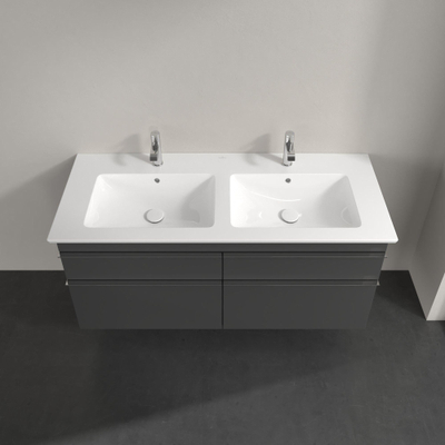Villeroy & Boch Venticello Meuble sous lavabo 125.3x47.7x42cm avec 4 tiroirs gris glossy