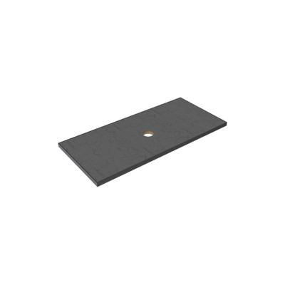 Thebalux Type Plan sous vasque 100x46cm cadre noir mat Céramique Dark Grey