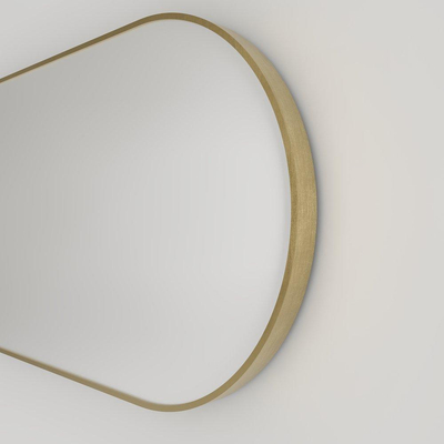 Miroir Haceka Deco - 80x40cm - ovale - or brossé