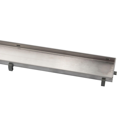 Aloni Grille de caniveau de douche carrelable - 60cm - inox