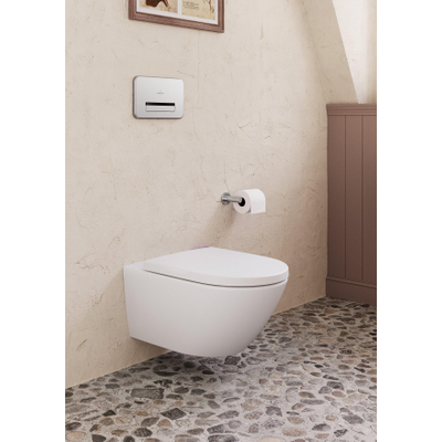 Villeroy & Boch Elements - Support de rouleau de toilette sans couvercle - 177 x 83 x 54 mm - chrome