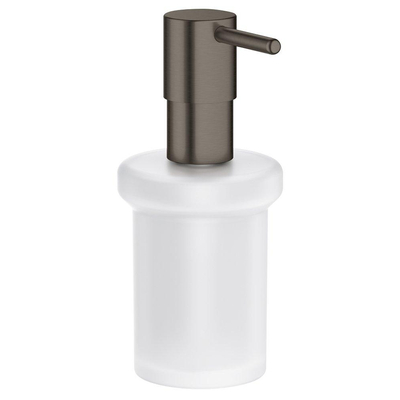 GROHE Essentials distributeur de savon en verre sans porteur Brushed Hard graphite brossé (anthracite)