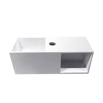 Wiesbaden Julia lavabo avec niche 54 x 20 x 20 cm solid surface mat blanc