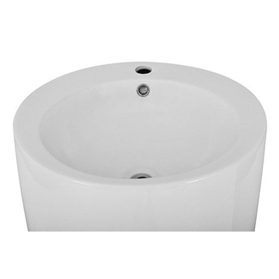 Xellanz Noa wastafel vrijstaand porselein zonder sifon met overloop 50x50x83cm wit SHOWROOMMODEL