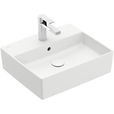 Villeroy & Boch memento 2.0 Lavabo à poser 50x42cm 1 trou de robinet et trop-plein Ceramic+ stone white
