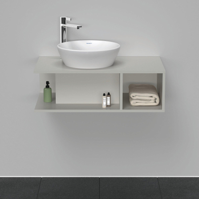 Duravit D-neo Meuble sous vasque 80x48x26cm sans tiroirs Gris béton mat