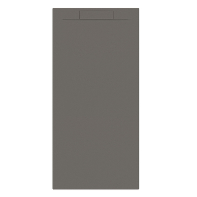 Allibert Luna douchebak Mat Gun Metal-180x80x2.9 cm