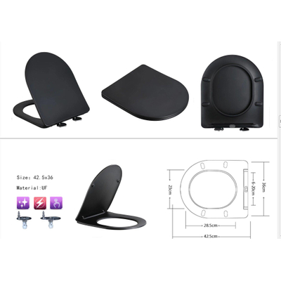 Xellanz Nibiru cuvette suspendue sans bride avec abattant de WC softclose et déclipsable noir mat