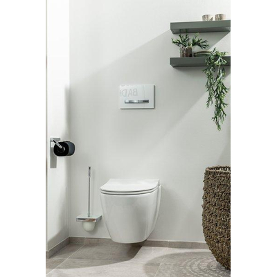 Plieger Lima closetzitting met deksel met softclose wit