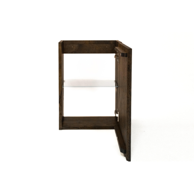 Saniclass Holz Atelier Ensemble meuble WC - 40x60.5cm - 1 porte - lavabo terrazzo - trou de robinet à droite - chêne charcoal