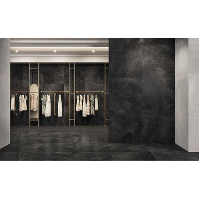 ÉCHANTILLON Fap Ceramiche Carrelage de sol et mural Nux Dark Rectifié Aspect pierre naturelle Mat Anthracite