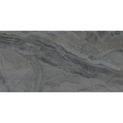 ÉCHANTILLON Terravito Ivello carreau mural et de sol - 60x120cm - rectifié - Aspect pierre naturelle - Dark poli (noir)