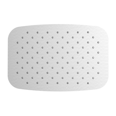 Wiesbaden Ufo Douche de tête ovale 30x30x2cm Acier brossé