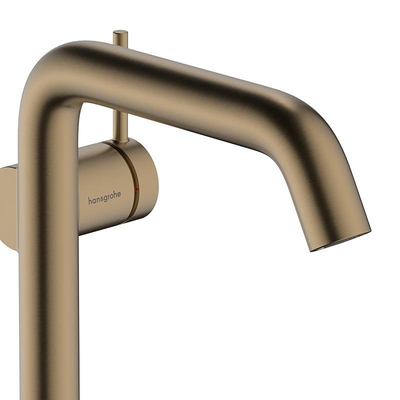 Hansgrohe Tecturis s Eengreeps wastafelkraan - 240 Fine - coolstart - voor waskommen - met afvoerplug - geborsteld brons