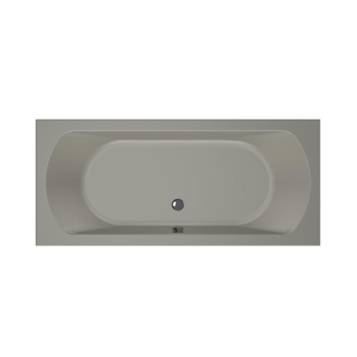 Xenz Lagoon Duobad - 180x80x53 - afvoer Midden - acryl - cement