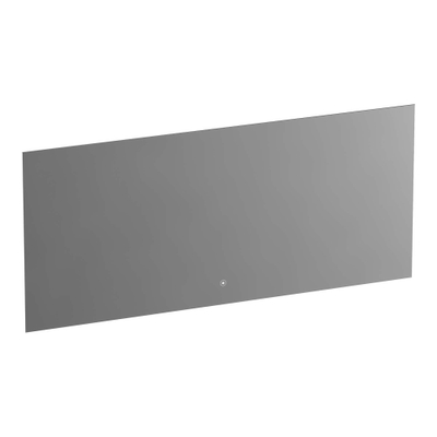 Saniclass Ambiance spiegel 160x70cm met verlichting rechthoek Zilver