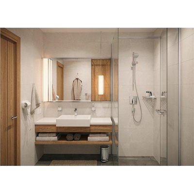 Hansgrohe Vernis rosace pour robinet de douche avec levier chromé