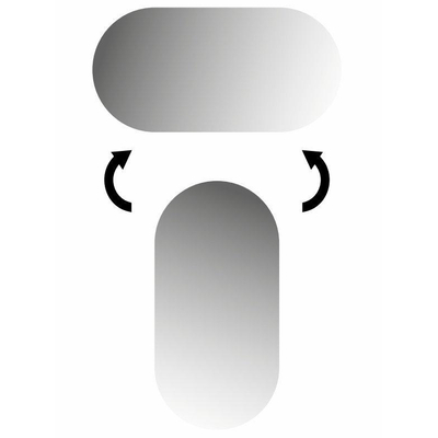 INK SP26 miroir – ovale – 50 x 100 cm – sans cadre