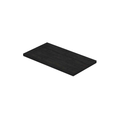 INK Topdeck XS Wastafelblad - 40x22x1.6cm - tbv onderkast - MFC - Houtskool eiken