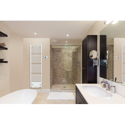 Stelrad Dahlia E-Vento Radiateur électrique - 120x50cm - 1550 watts - avec soufflerie - blanc brillant