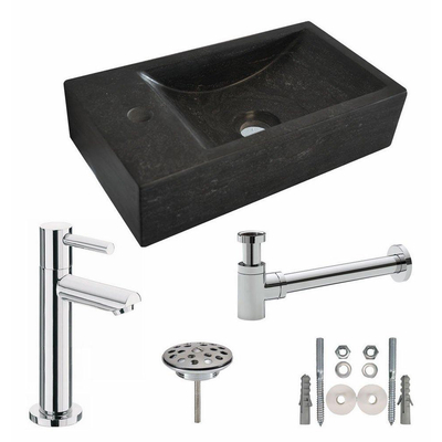 Wiesbaden One pack Raw fontein links 40x22x10 cm hardsteen gezoet