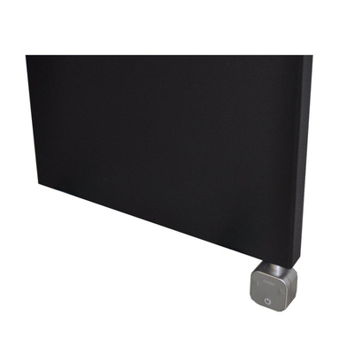 Sanicare HPW Denso Elektrische Radiator - 180x40cm - 948W - wifi - thermostaat - zilver - linksonder - mat zwart