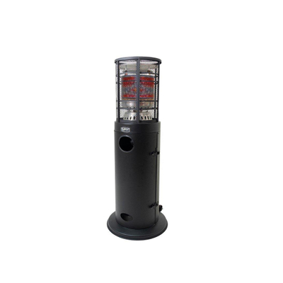 Eurom Chauffage de terrasse à gaz Area Loungeheater Patioheater 13000 watt Noir