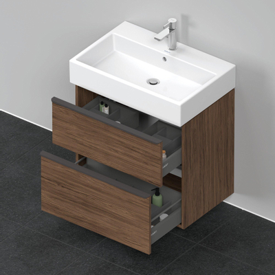 Duravit D-neo Meuble sous vasque 68.4x44.2x62.5cm 1 tiroir Noyer (foncé) mat