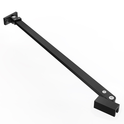 FugaFlow Eccelente Vetro Barre de stabilisation détachable - 120cm - pivotante - noir mat