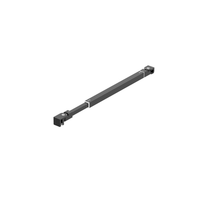 Fortifura Galeria verstelbare stabilisatiestang - 73-120cm - PVD - geborsteld gunmetal (antraciet)