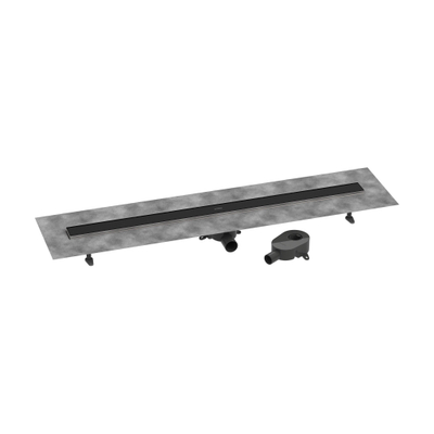 Hansgrohe RainDrain Go Douchegoot - 120cm - standaard/vlakke installatie - betegelbaar - mat zwart