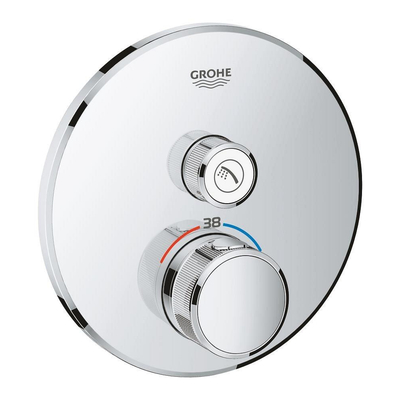 Grohe Grohtherm SmartControl Inbouw Douchekraan - thermostatisch - brushed hard graphite (antraciet)