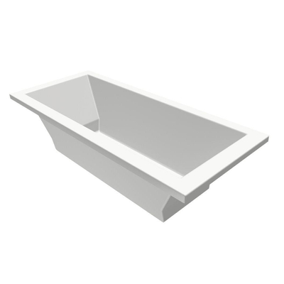 Xenz Society Duobad - 190x80x53 - afvoer Midden - acryl - wit