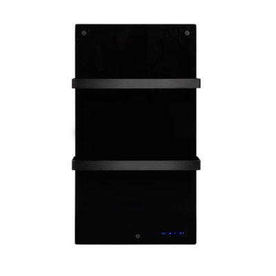 Eurom sani 400 comfort panneau infrarouge salle de bain 83.5x48.1cm wifi 400watt verre noir