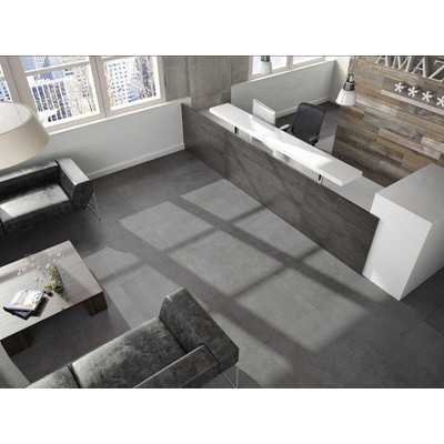 ÉCHANTILLON Terravito Urbano carreau mural et de sol - 75x75cm - 10.5mm - Carré - Aspect béton - Anthracite mat