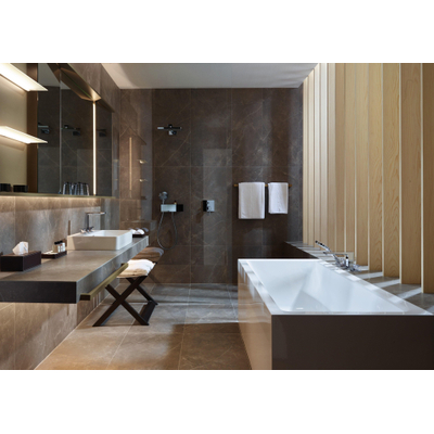 Hansgrohe Metropol 4-trous ensemble mitigeur de bord de baignoire avec poignées en barre chrome