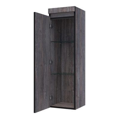 BRAUER Joy Edge Armoire colonne 35x35x120cm MFC Grey Canyon et noir mat