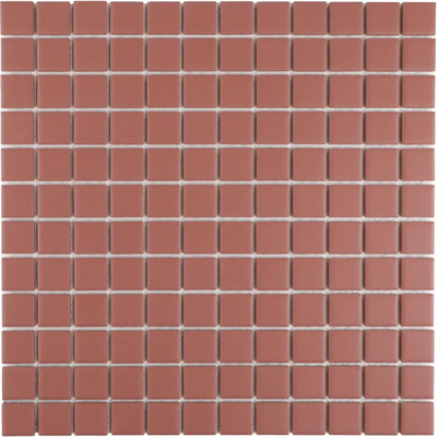 The Mosaic Factory Patterns mozaïektegel - 30x30cm - 6mm - vierkant - R11 - mat terra cotta (rood)